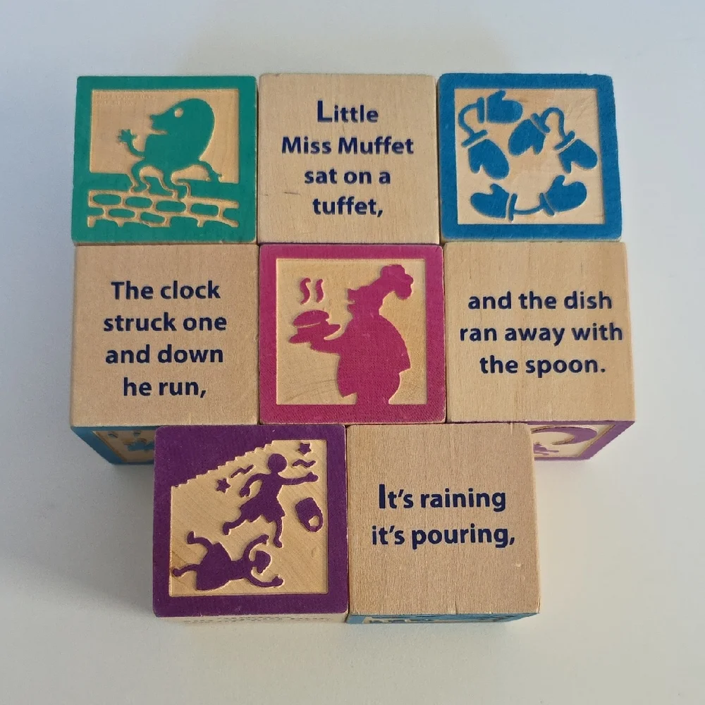 Wooden Blocks Nursery Rhymes
